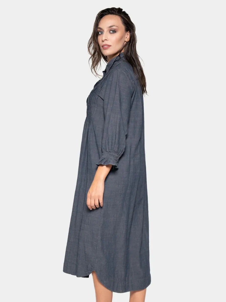 Long Sleeve Button Up Shirt Dress