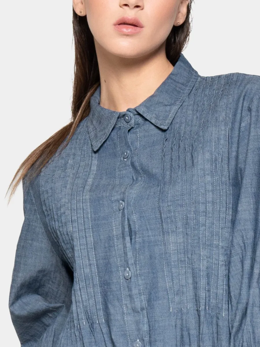 Long Sleeve Button Up Shirt Dress