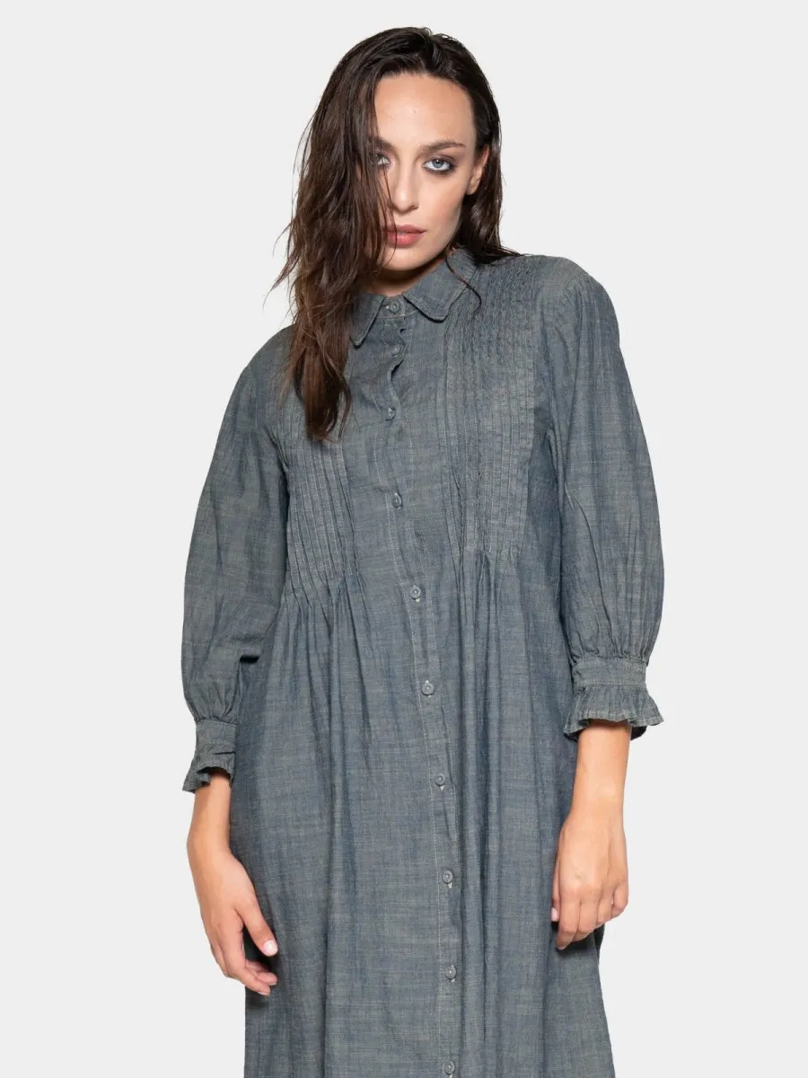 Long Sleeve Button Up Shirt Dress