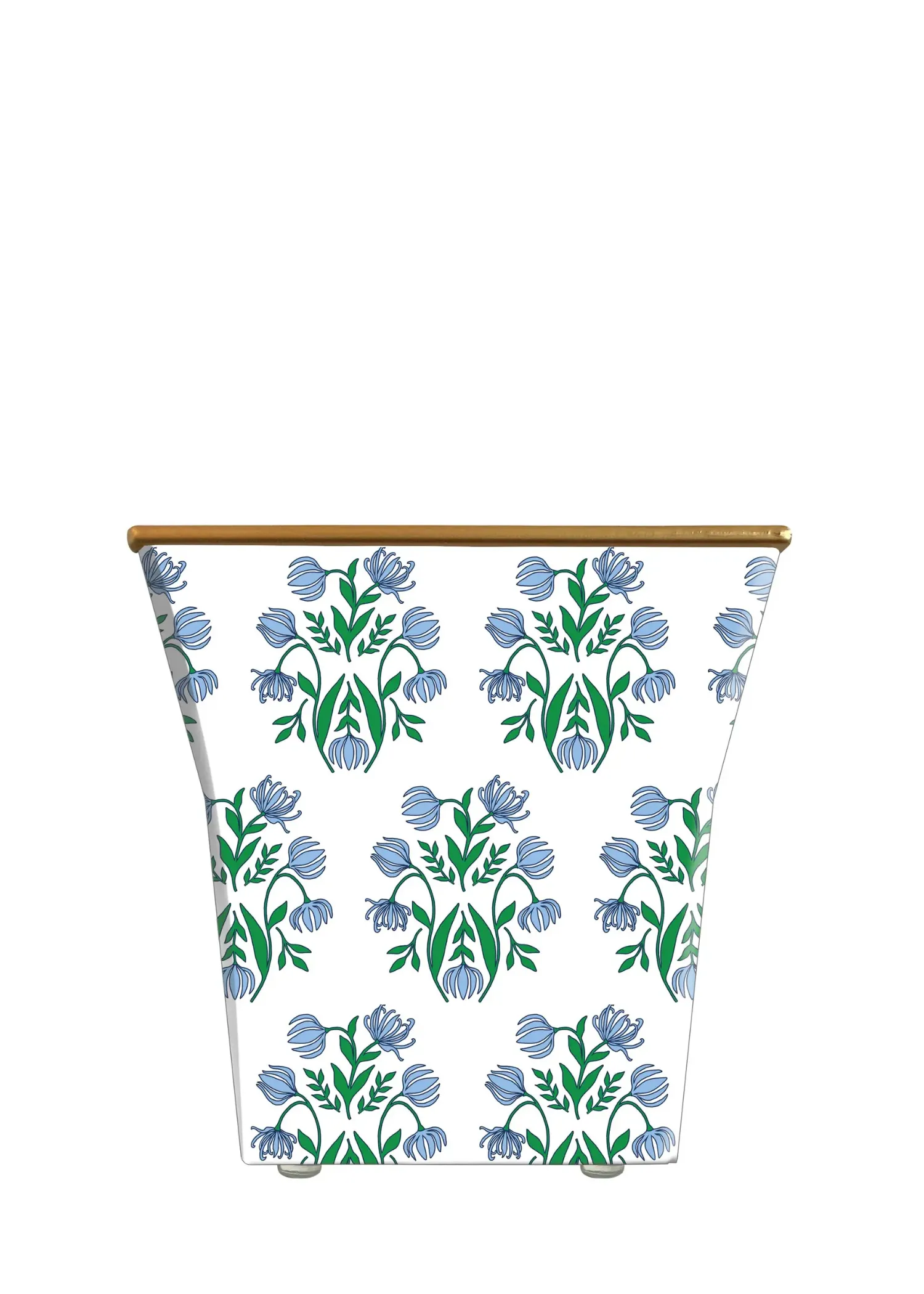 LOTUS FLOWER BLOCK PRINT CACHEPOT CANDLE