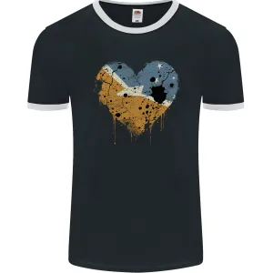 Love Flag Tierra del Fuego Province Argentina Mens Ringer T-Shirt FotL