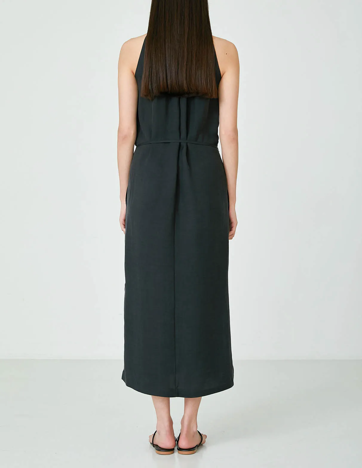 Luce Halter Dress Black