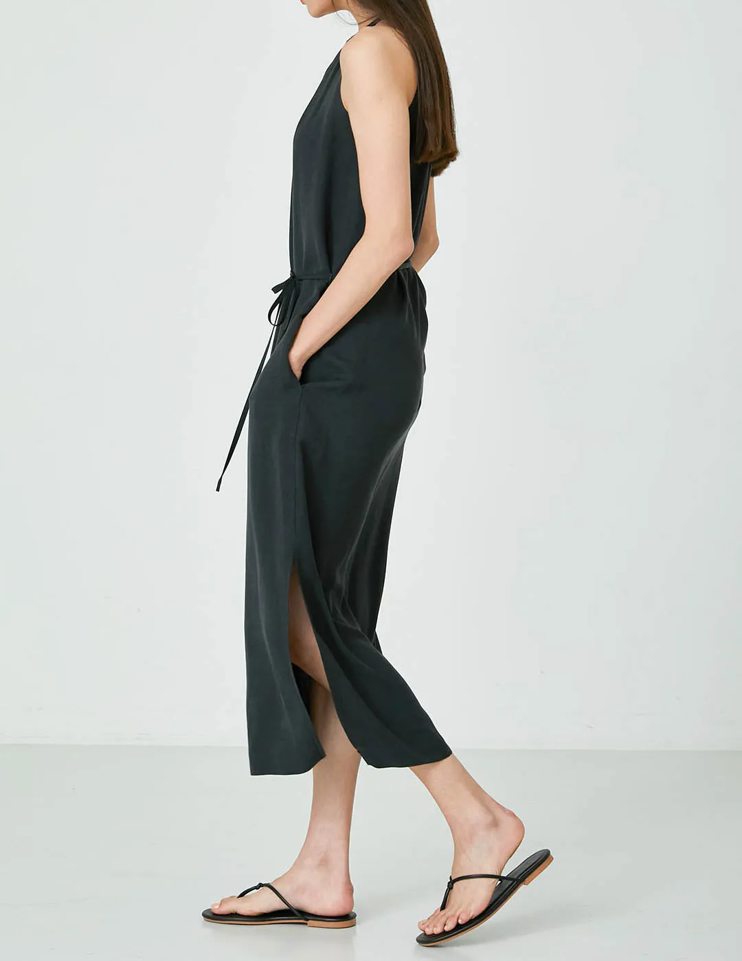 Luce Halter Dress Black