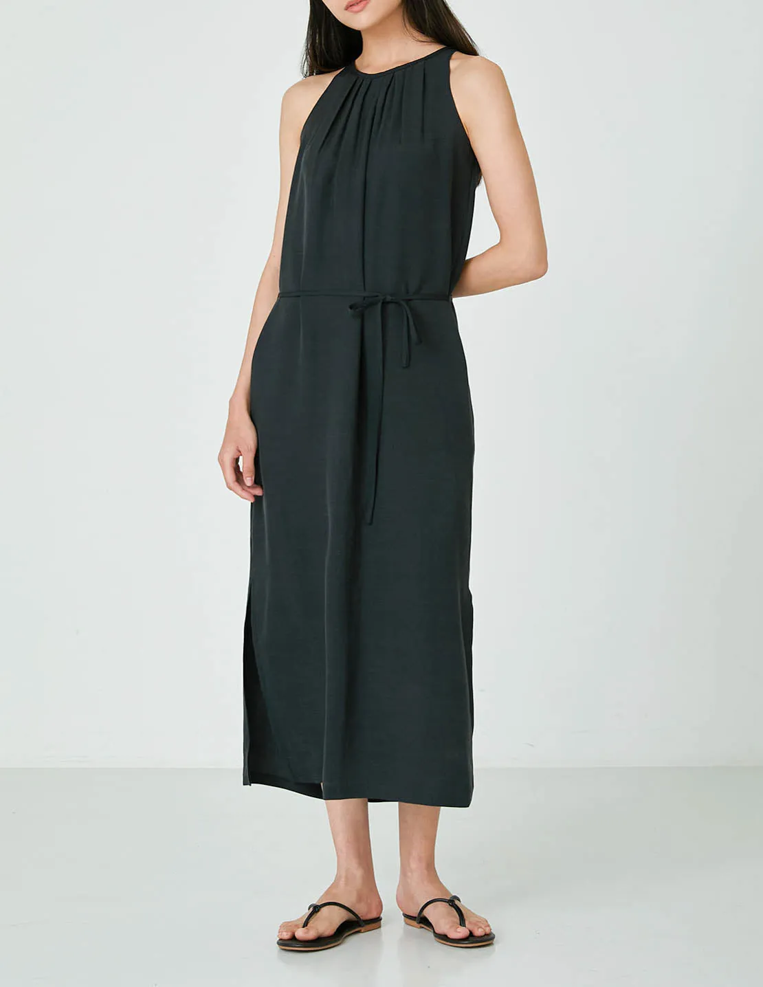 Luce Halter Dress Black