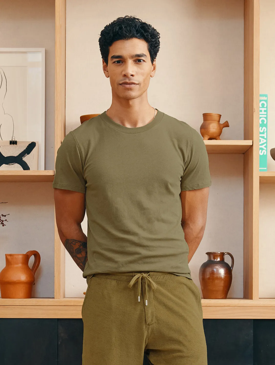 LUCIO LINEN-COTTON T-SHIRT