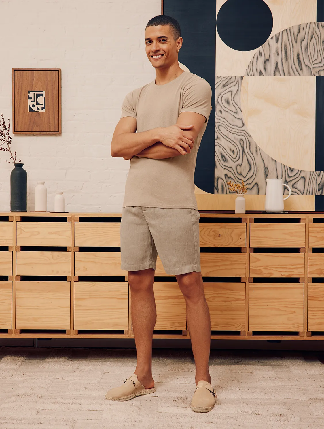 LUCIO LINEN-COTTON T-SHIRT