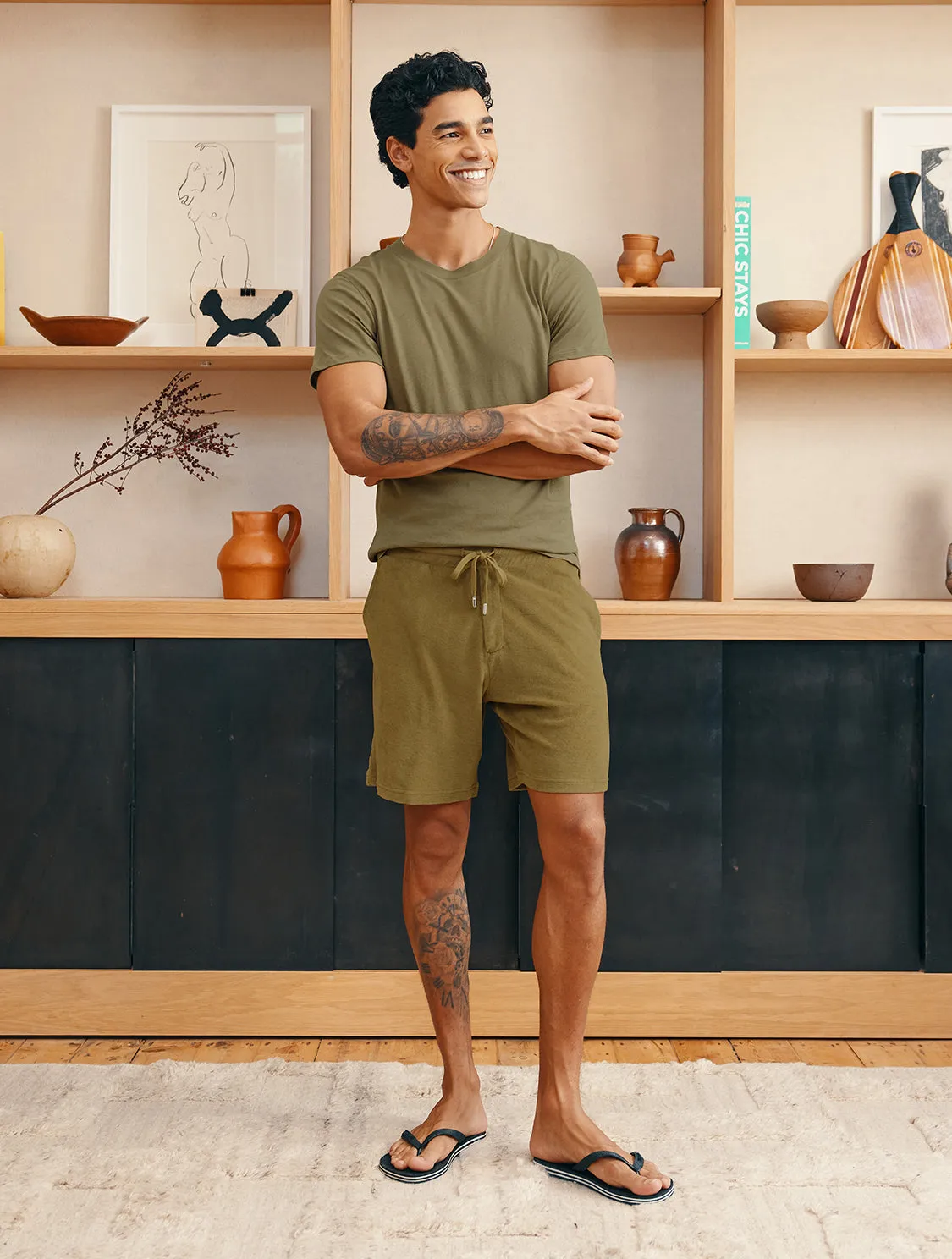 LUCIO LINEN-COTTON T-SHIRT