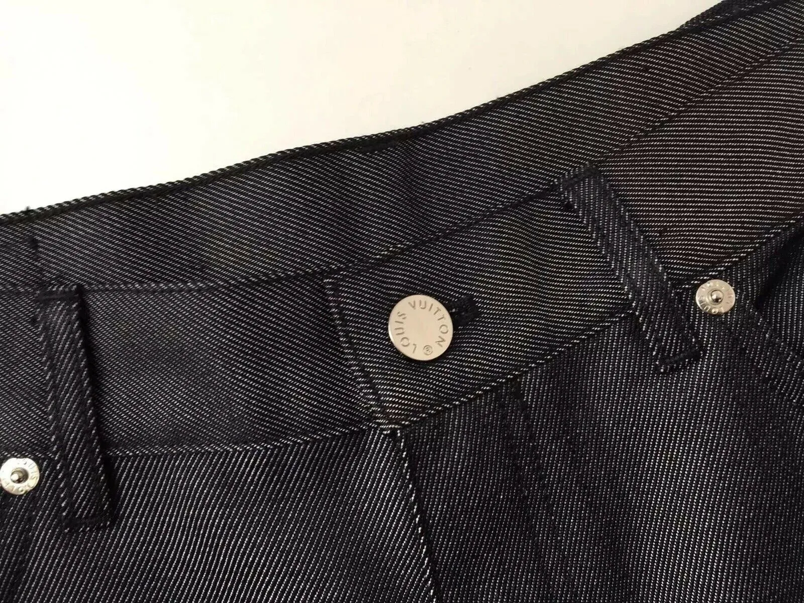 LV Initials Patch Jeans
