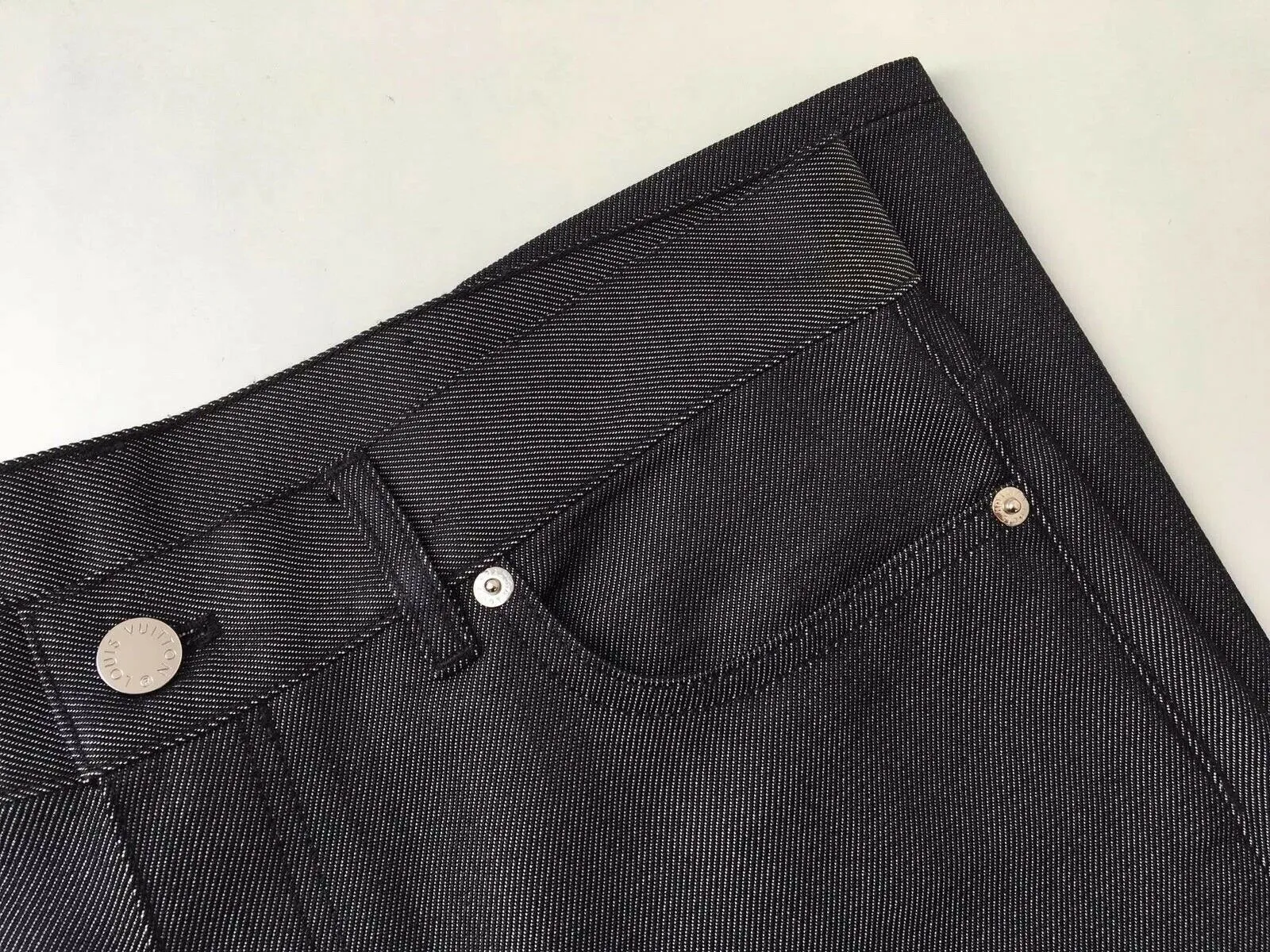 LV Initials Patch Jeans