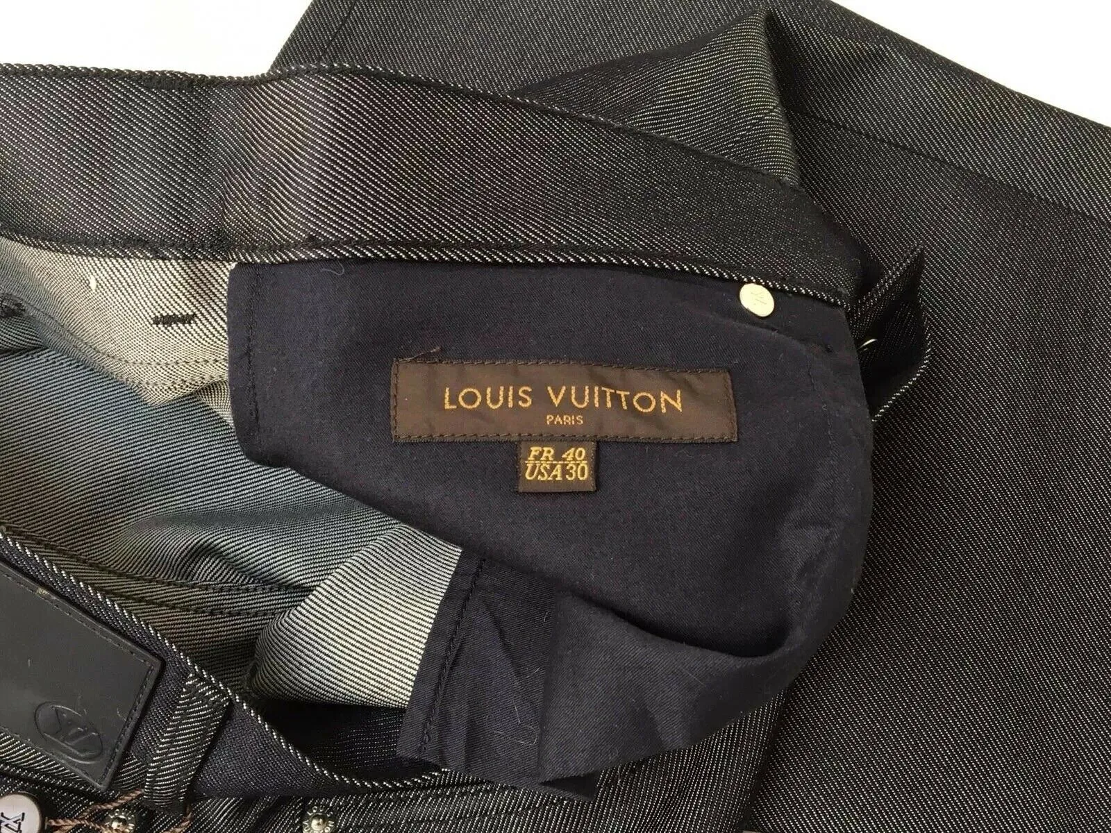 LV Initials Patch Jeans