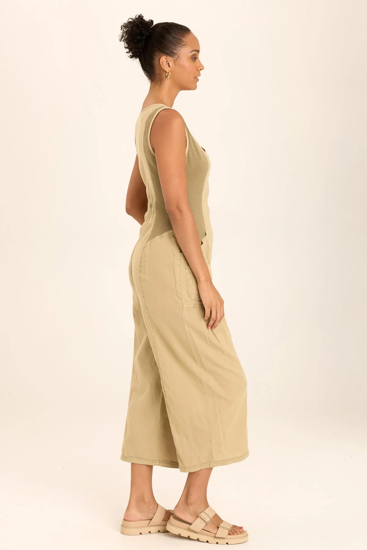 Macgowan Linen Cargo Tank Jumpsuit