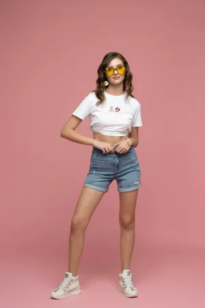 Madame Disney Minnie And Daisy White Print Top
