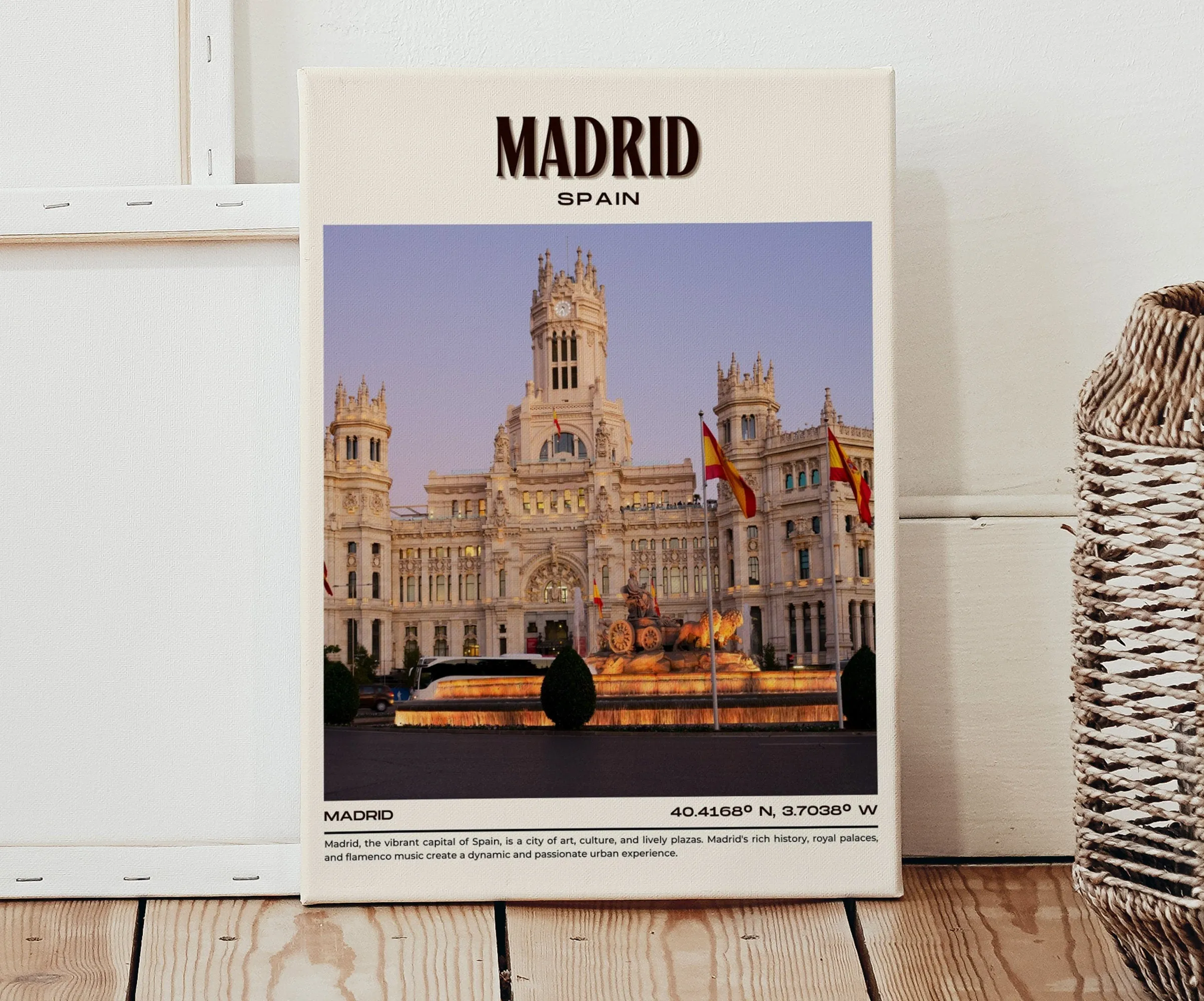Madrid Vintage Wall Art, Spain