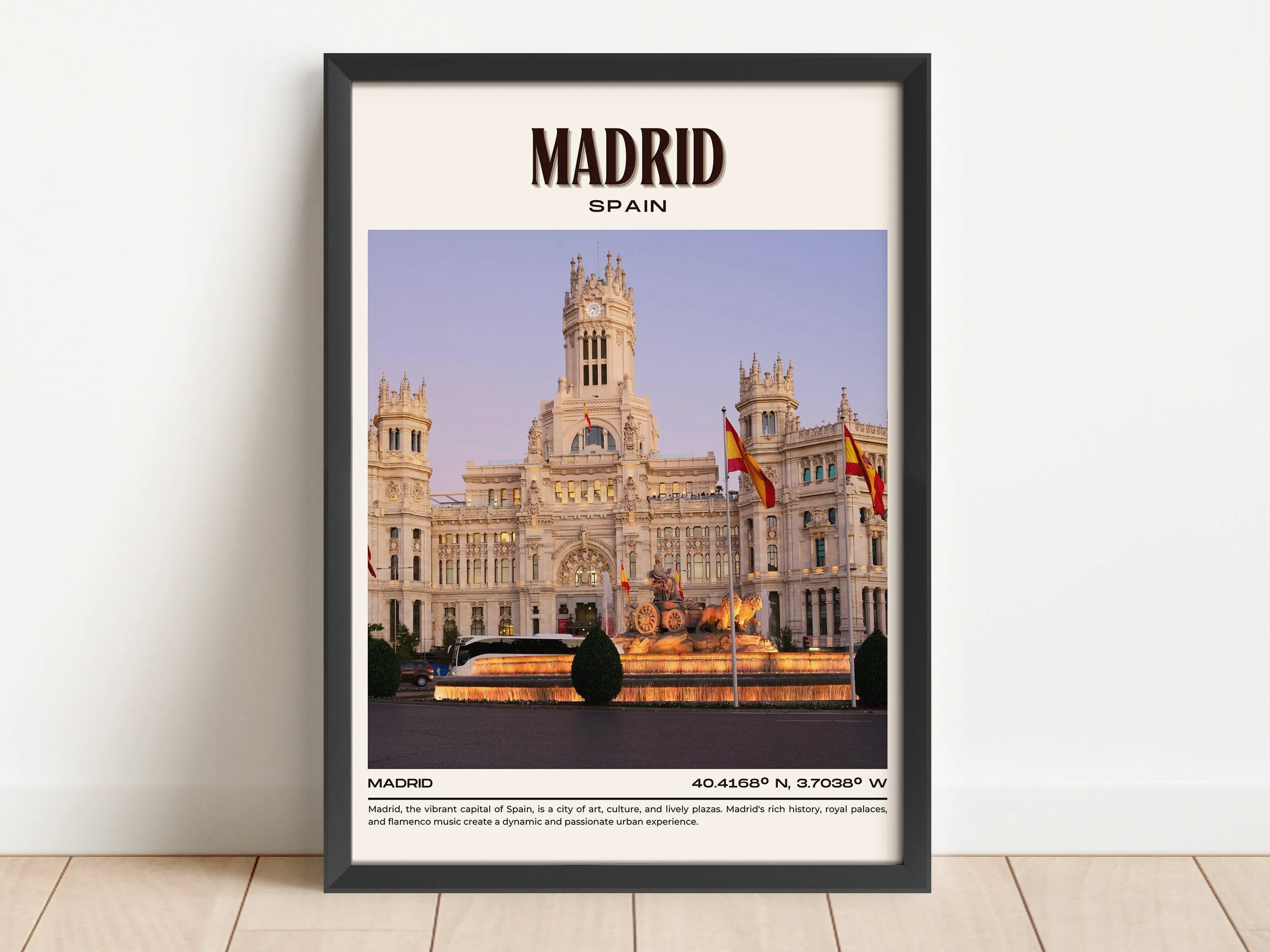 Madrid Vintage Wall Art, Spain