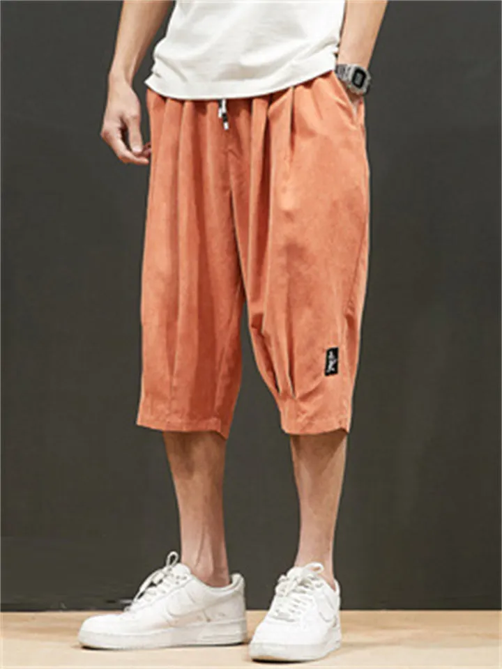 Male Cozy Loose Skin-friendly Drawstring Shorts
