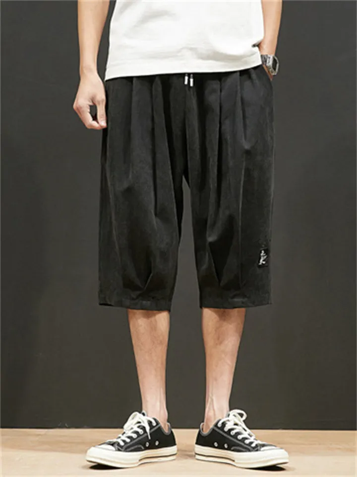 Male Cozy Loose Skin-friendly Drawstring Shorts