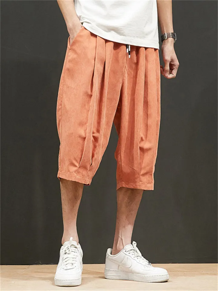 Male Cozy Loose Skin-friendly Drawstring Shorts