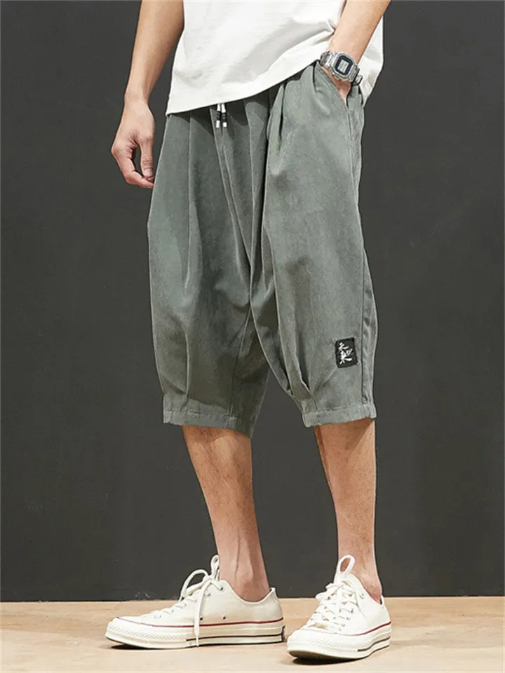 Male Cozy Loose Skin-friendly Drawstring Shorts
