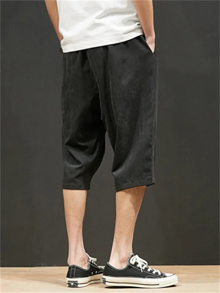 Male Cozy Loose Skin-friendly Drawstring Shorts