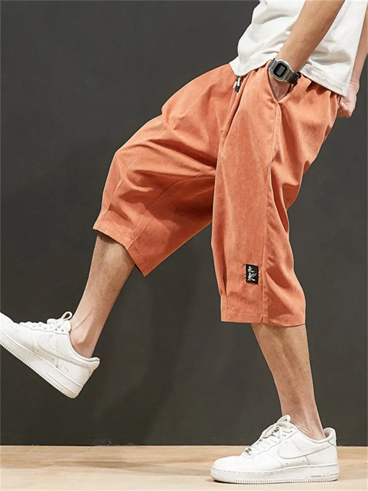 Male Cozy Loose Skin-friendly Drawstring Shorts