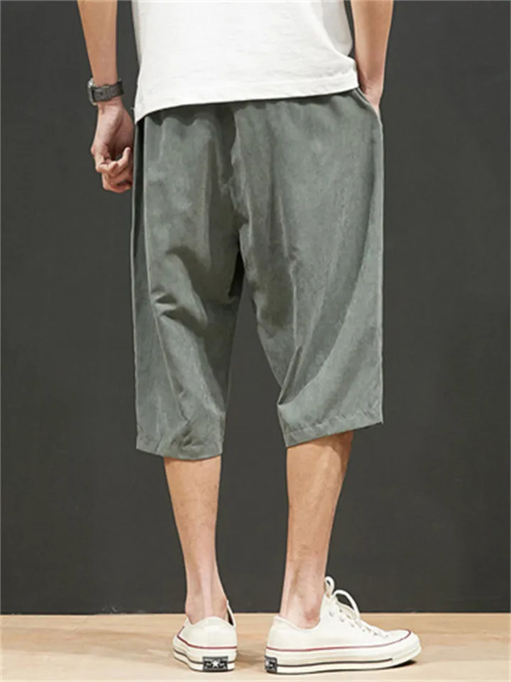 Male Cozy Loose Skin-friendly Drawstring Shorts