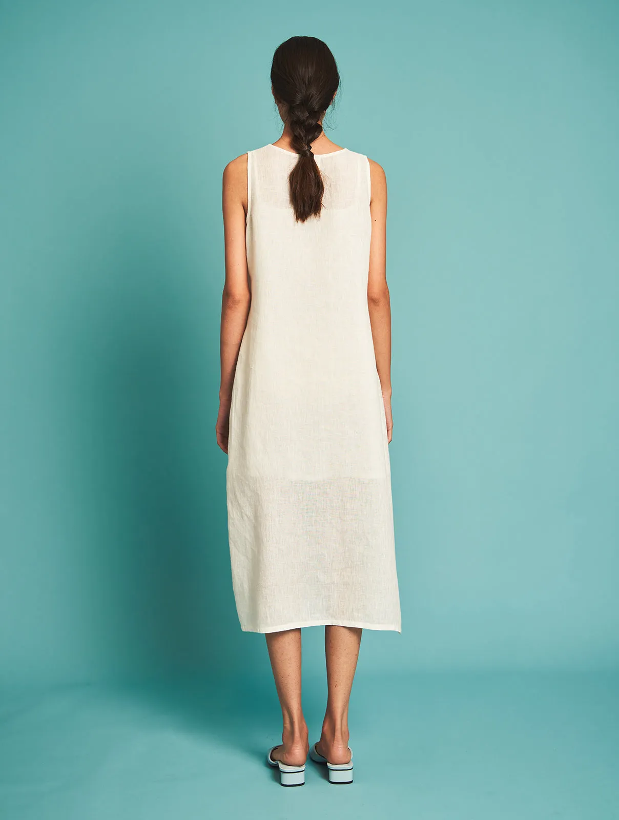 Manan   I   Niko Handloom Linen Kurta - Ivory I  Border Collection