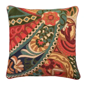 Margaret 20" x 20" Embroidered Pillow