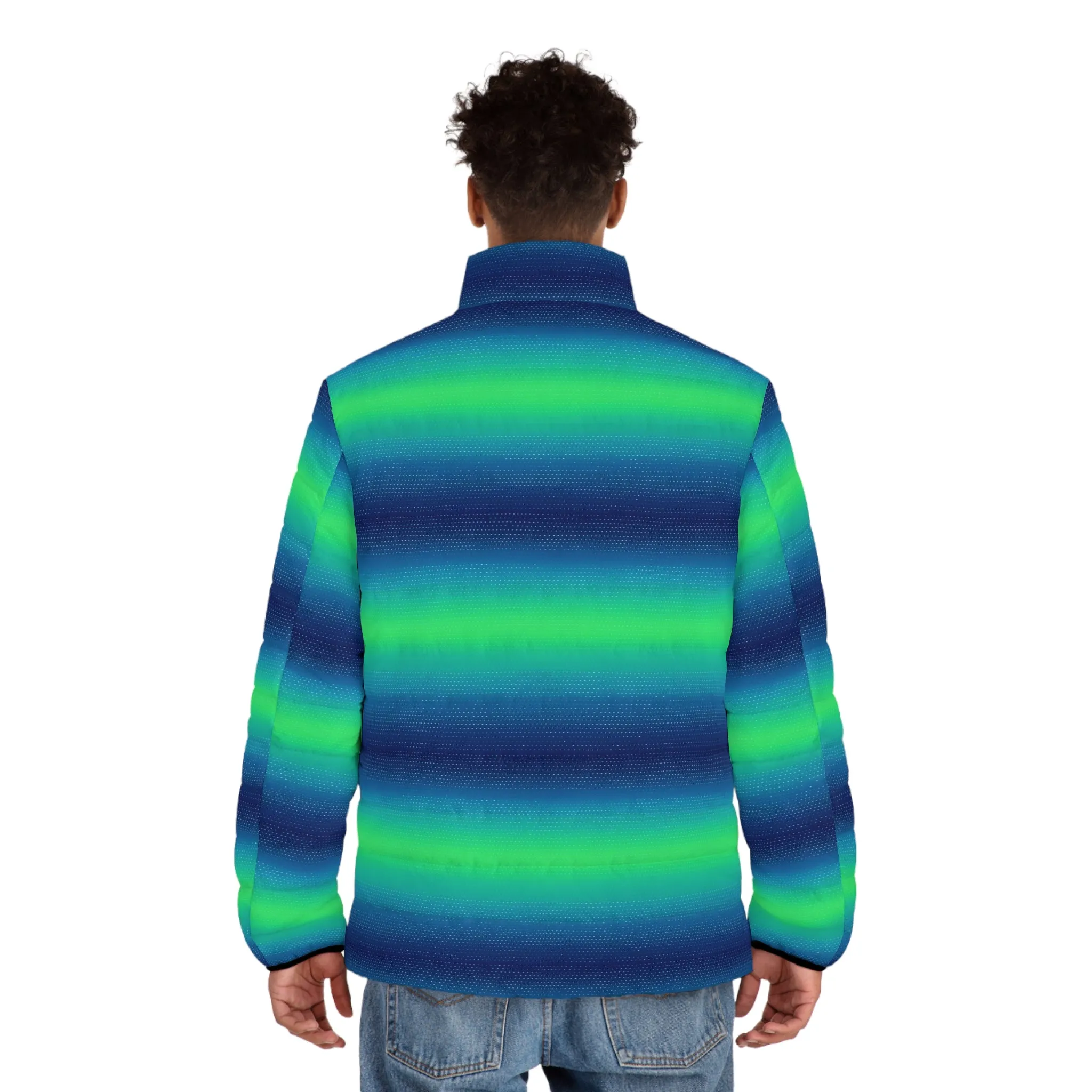 Mascot Surface Beach Volleyball Club Men's Puffer Jacket (AOP)