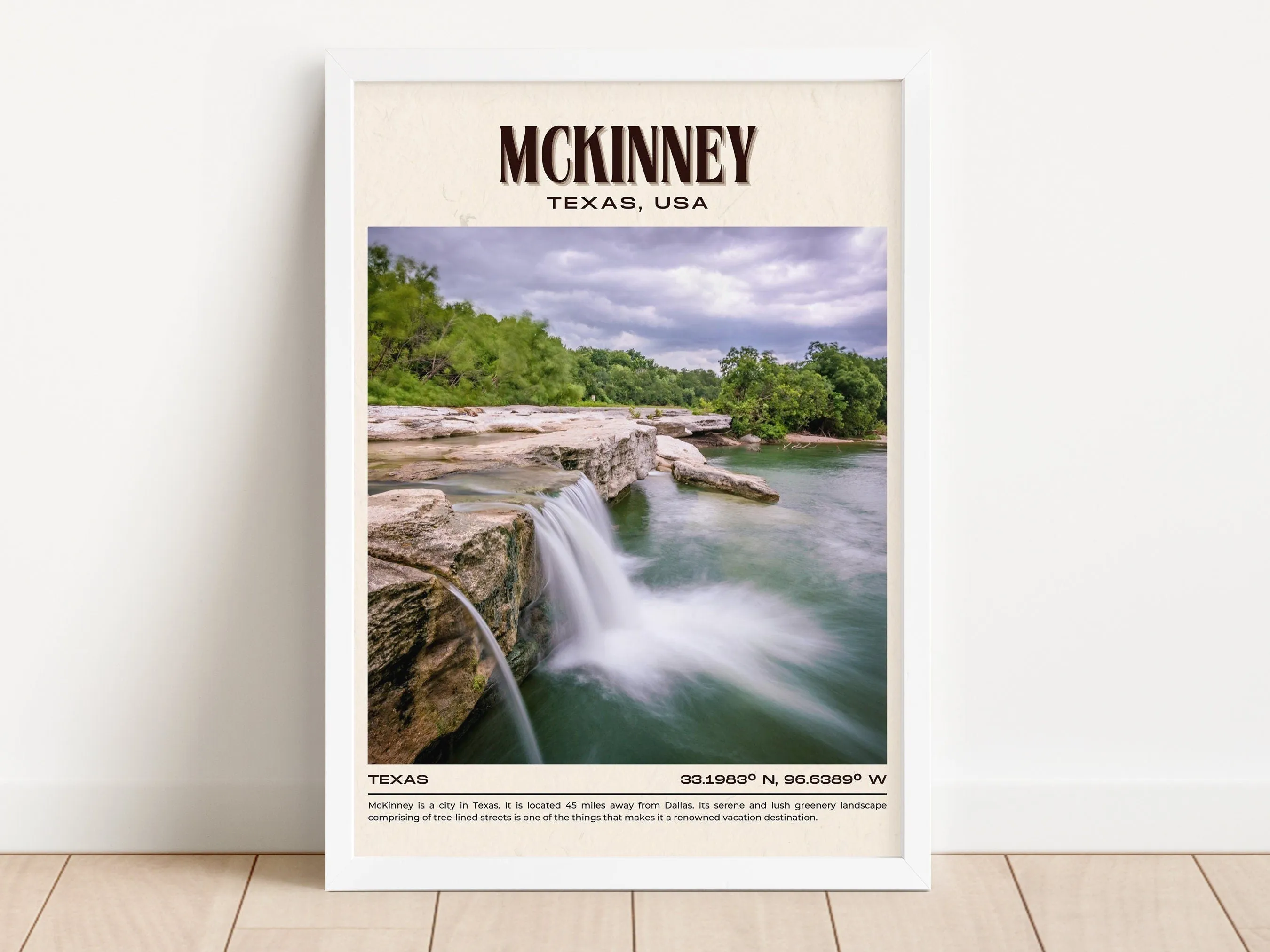 McKinney Vintage Wall Art, Texas, USA