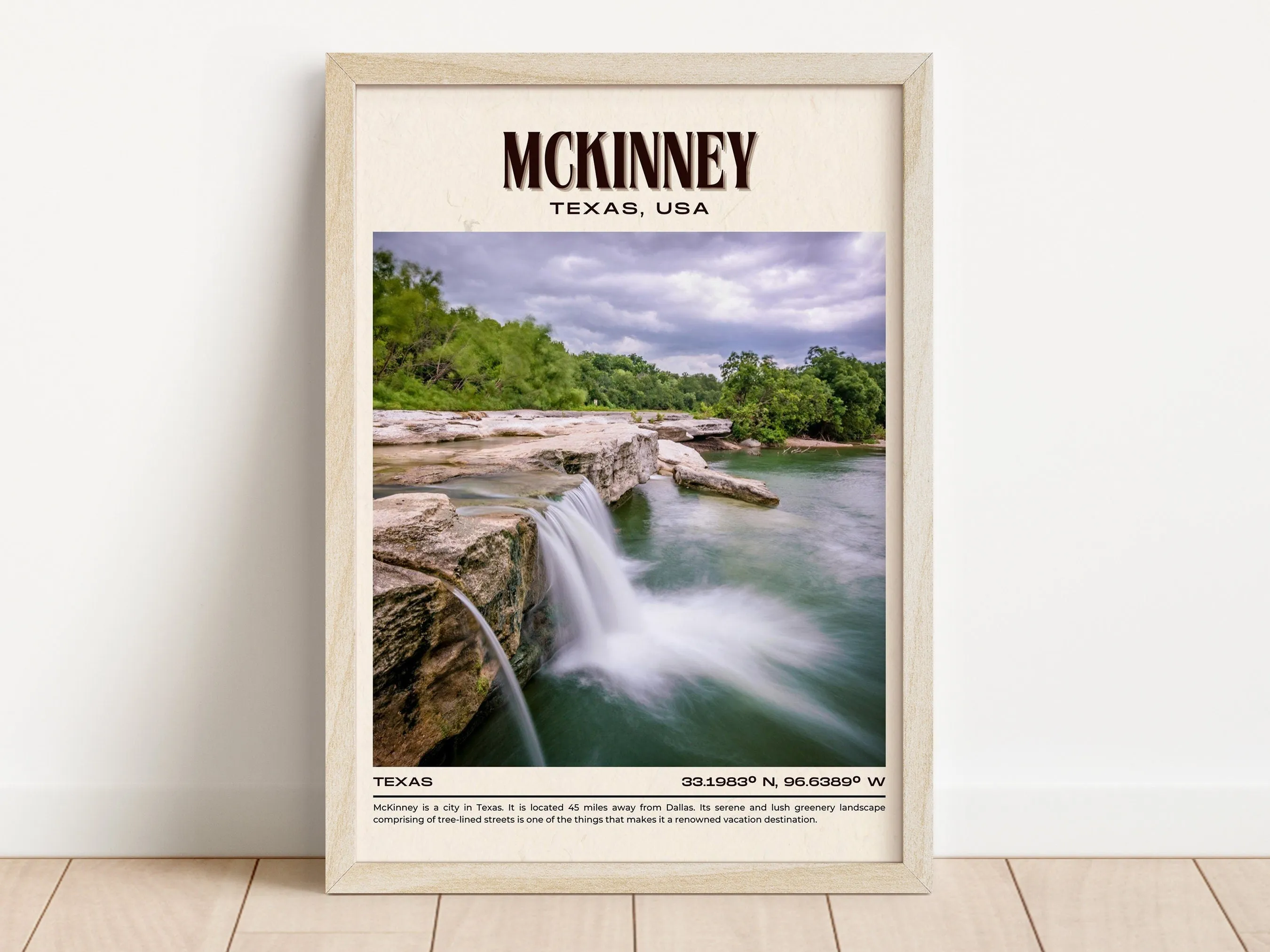 McKinney Vintage Wall Art, Texas, USA