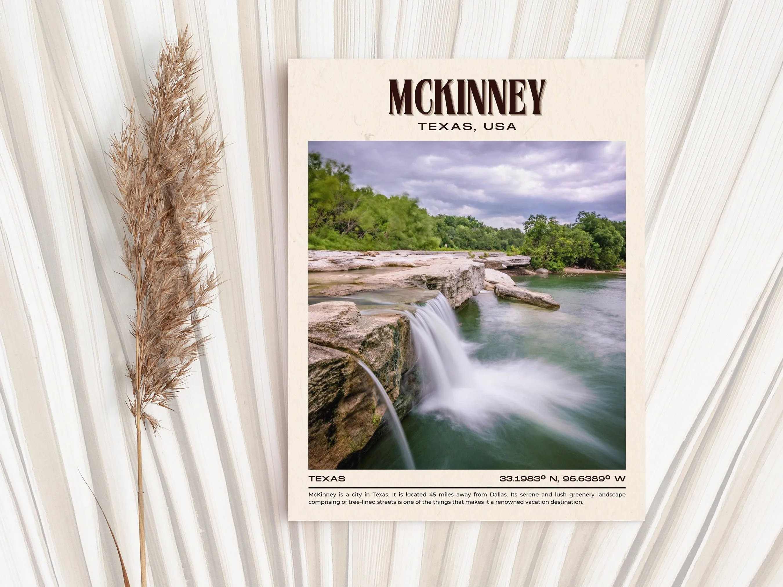 McKinney Vintage Wall Art, Texas, USA