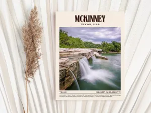 McKinney Vintage Wall Art, Texas, USA