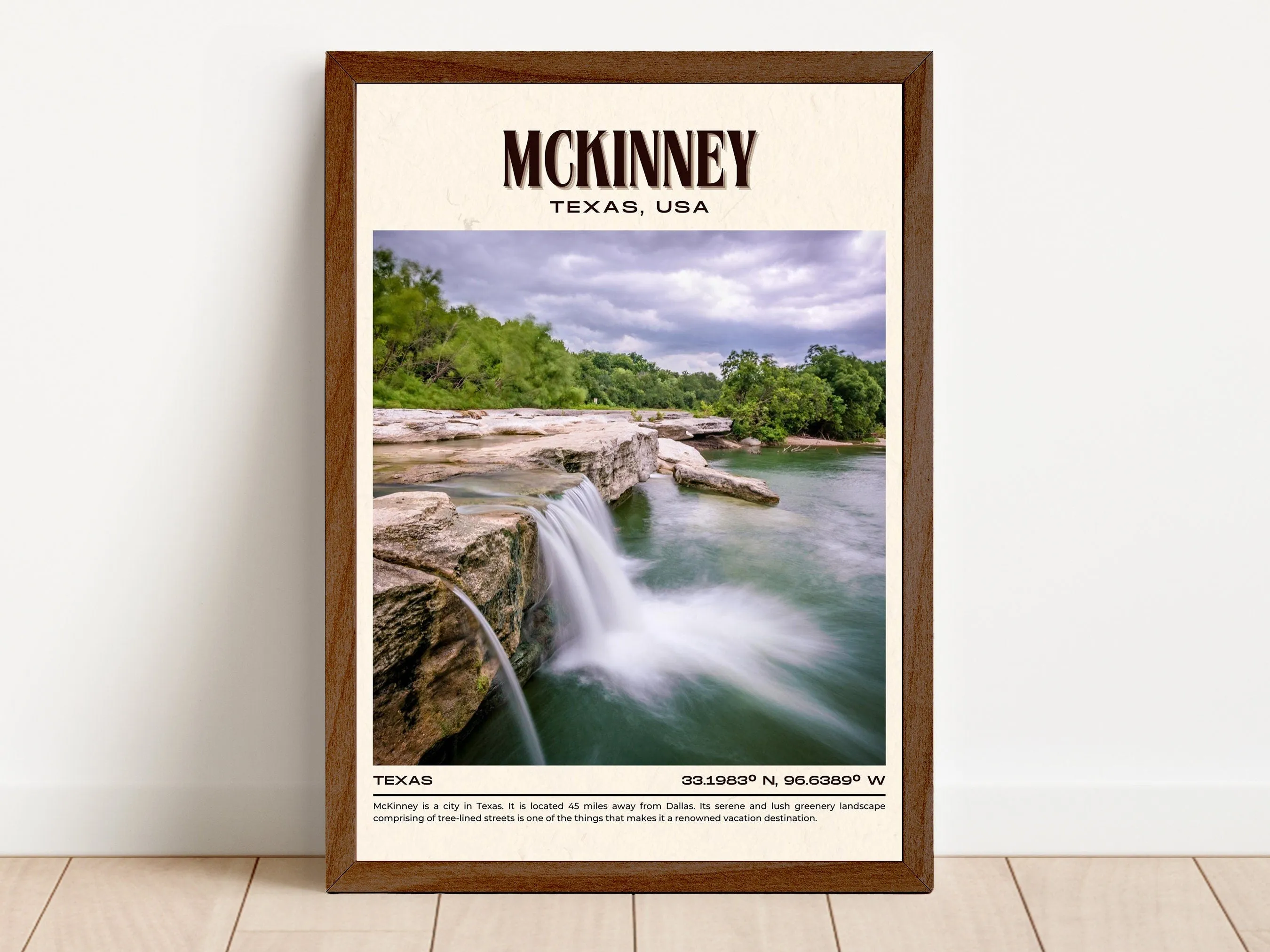 McKinney Vintage Wall Art, Texas, USA