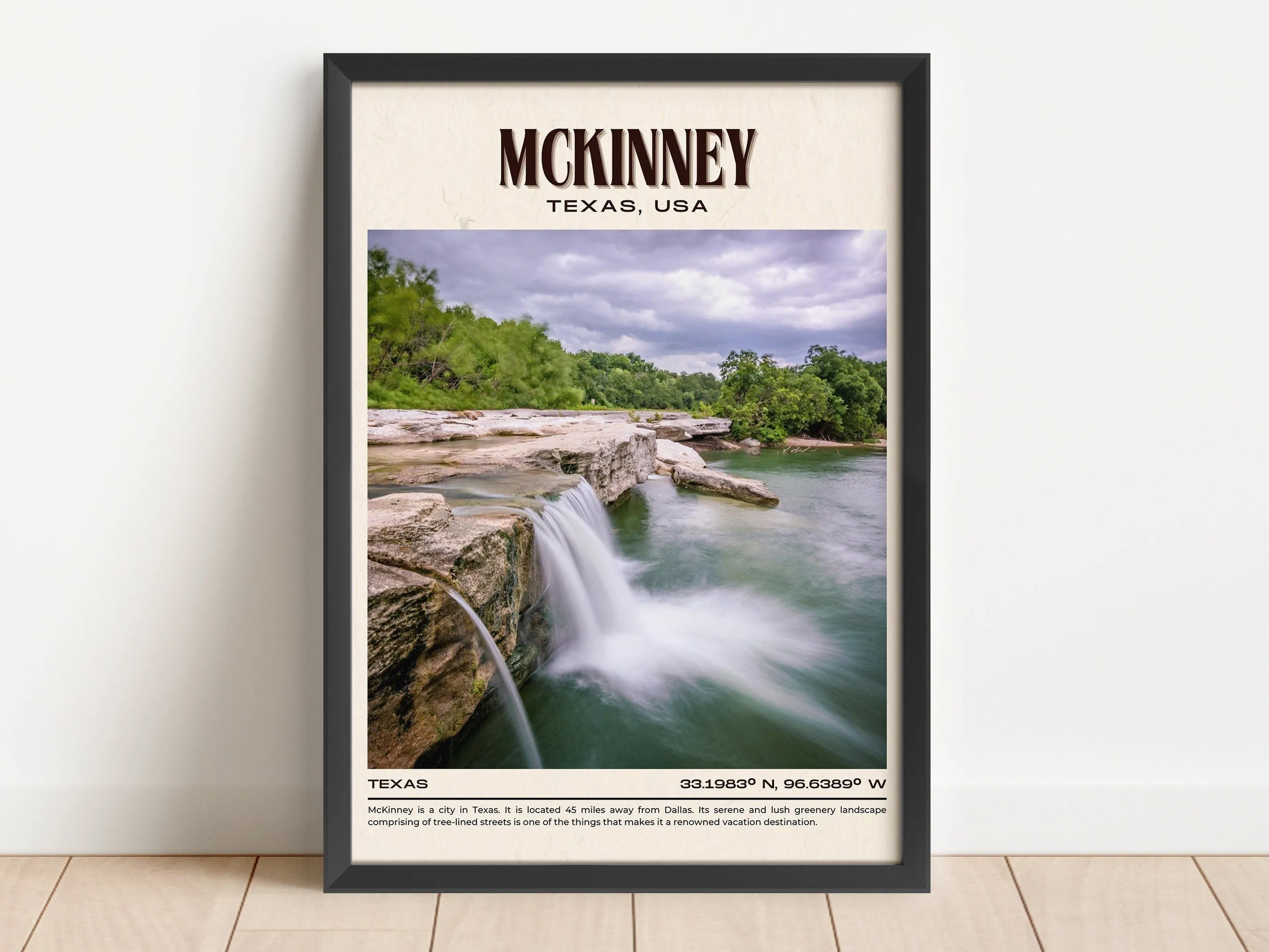 McKinney Vintage Wall Art, Texas, USA