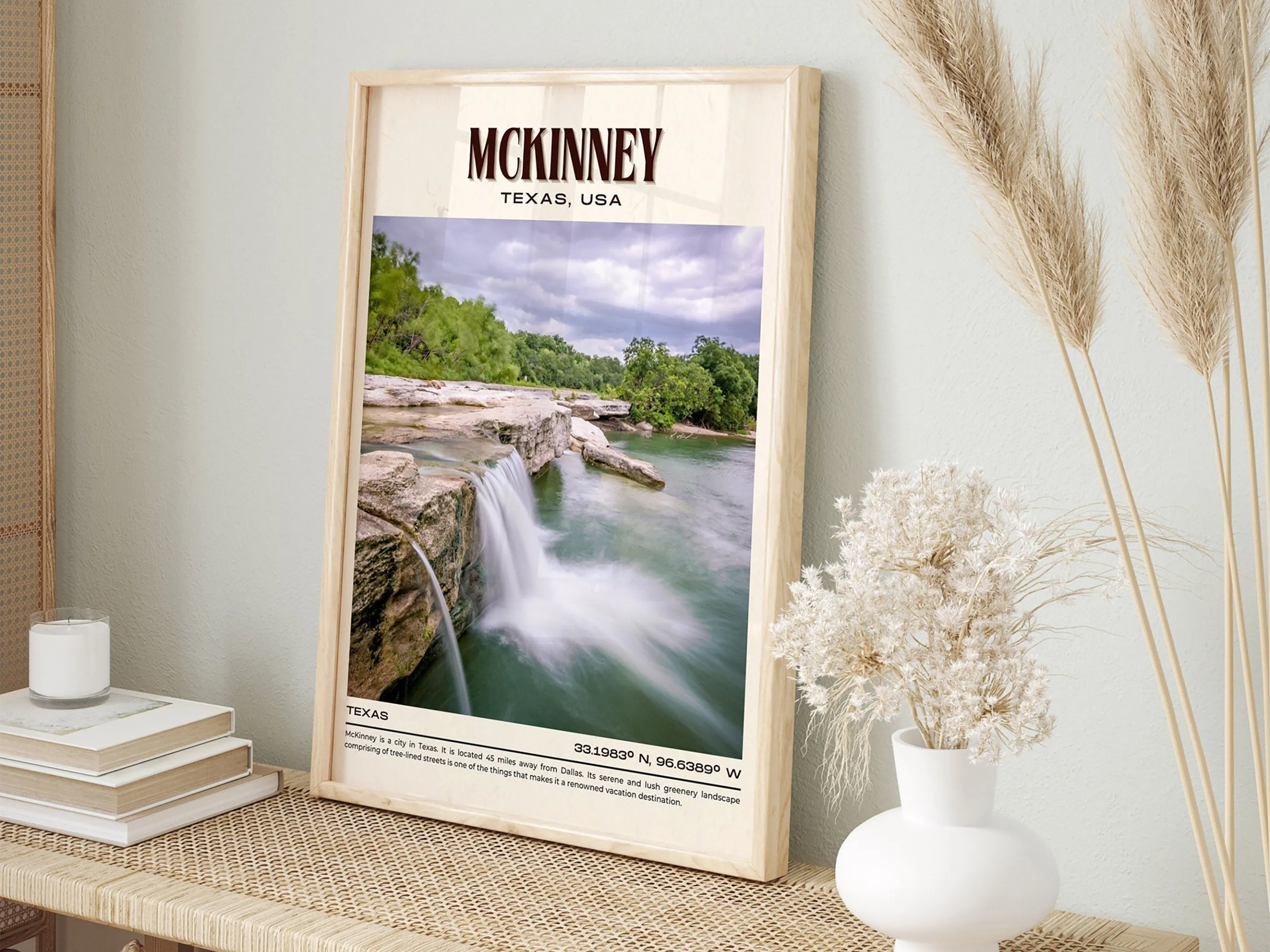 McKinney Vintage Wall Art, Texas, USA