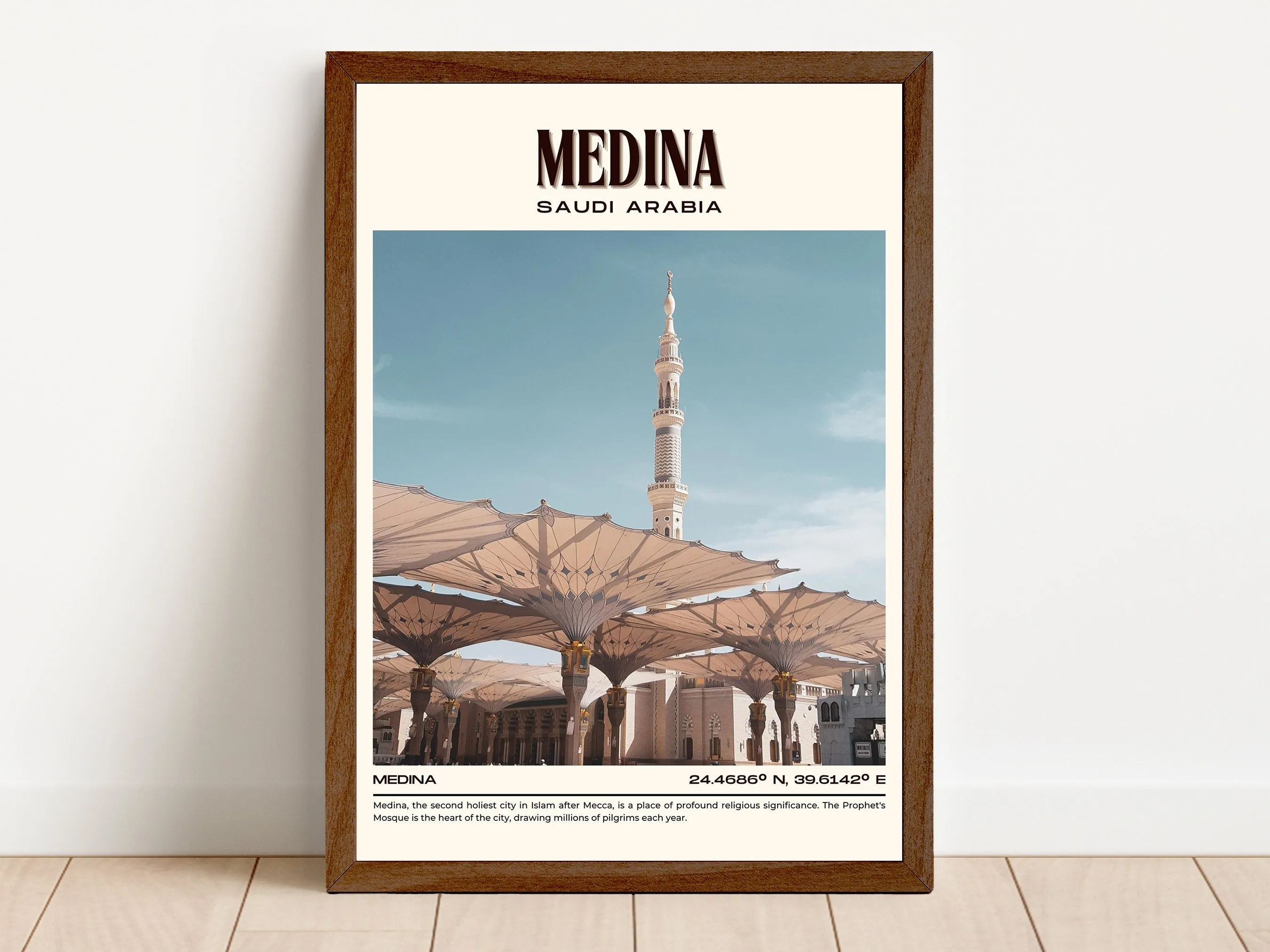 Medina Vintage Wall Art, Saudi Arabia