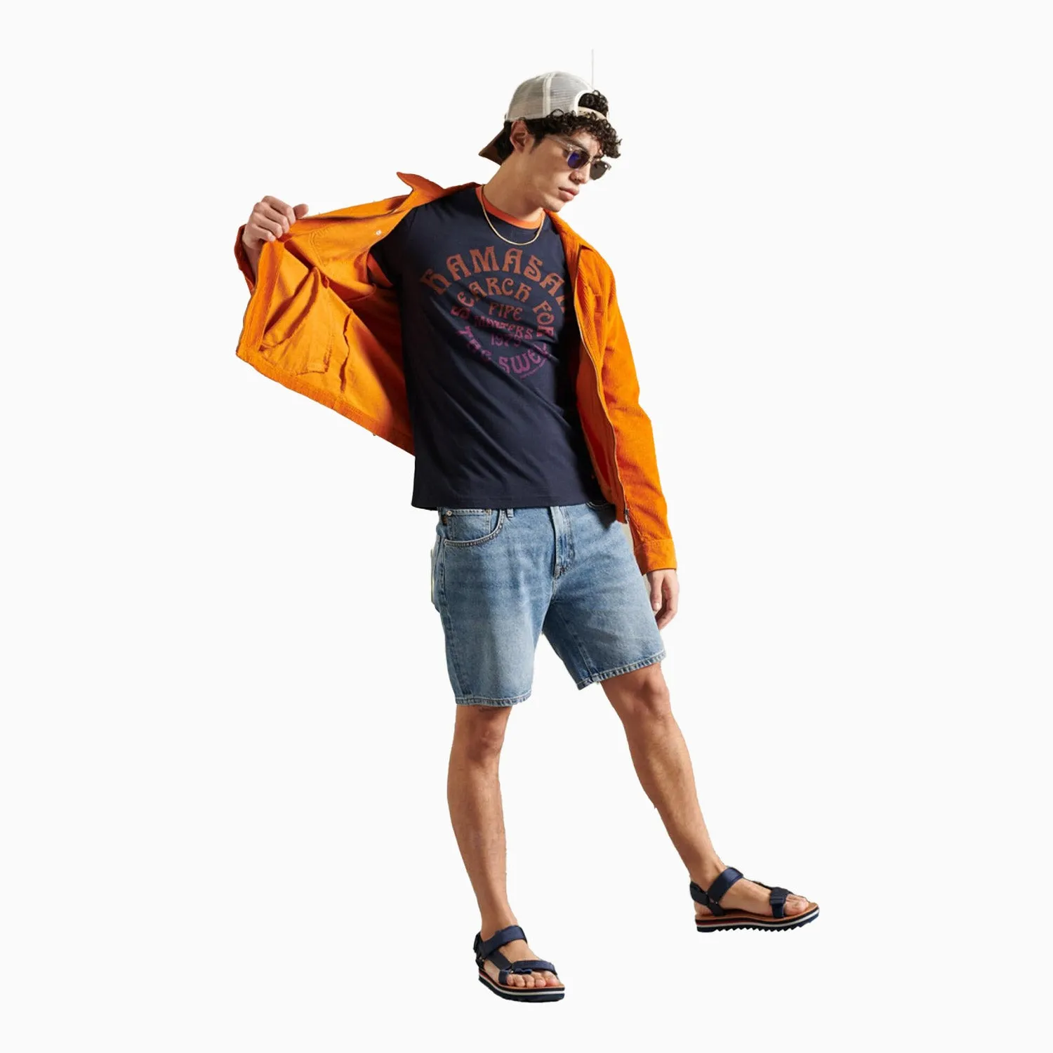 Men's Cali Surf Graphic Ringer T Shirt