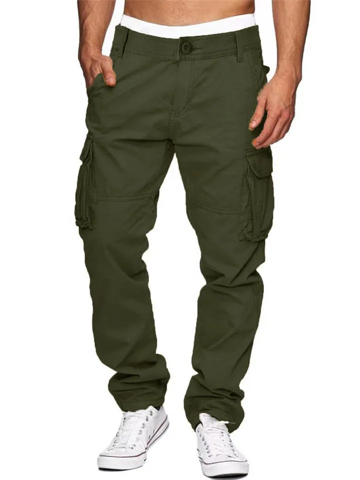 Men's Cool Multi-Pocket Comfy Cotton Cago Pants