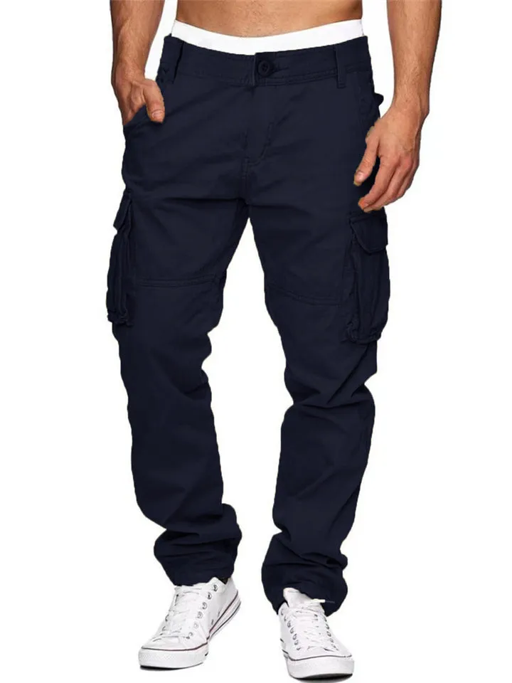 Men's Cool Multi-Pocket Comfy Cotton Cago Pants