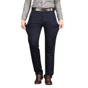 Mens Cotton Business Straight Pants