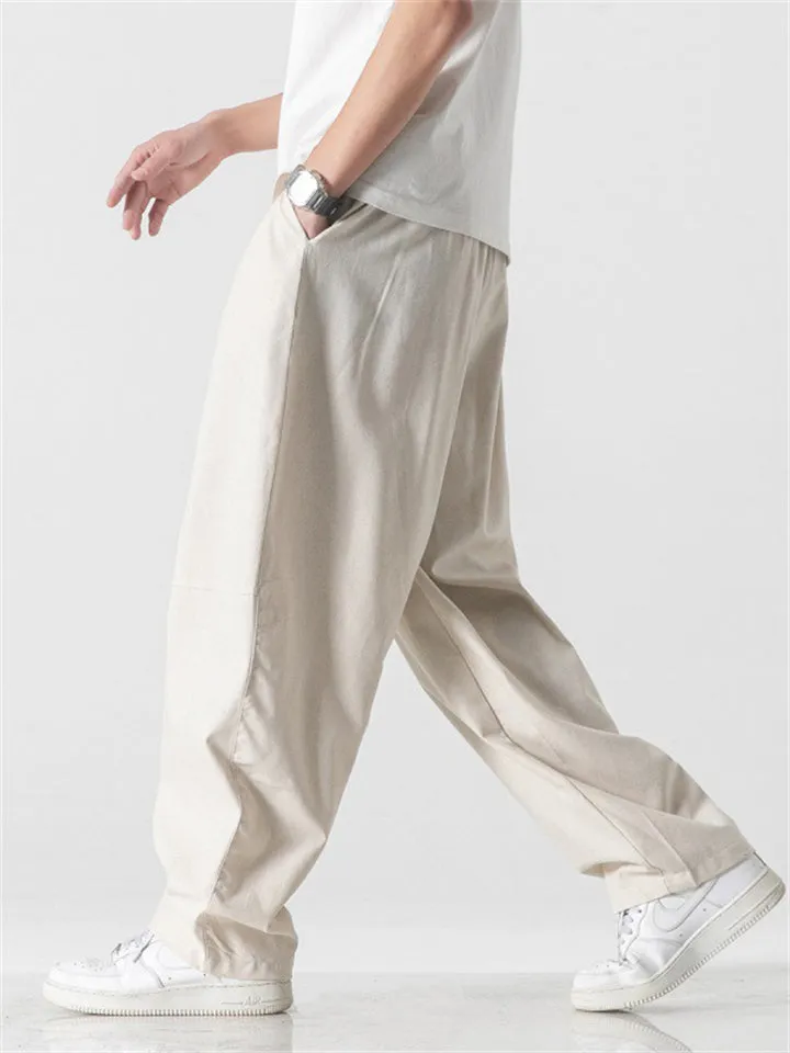 Men's Cozy Cotton Linen Oversized Casual Pants