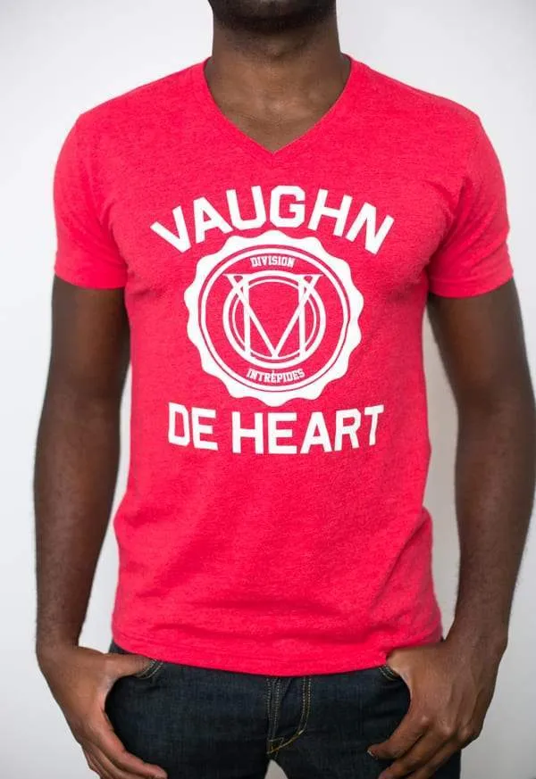 Men's - Institution Heather Red V-Neck T-Shirt