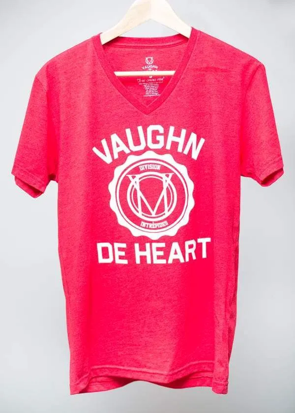 Men's - Institution Heather Red V-Neck T-Shirt