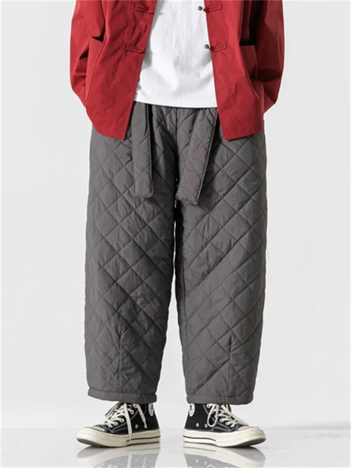 Men's Warm Cotton Pants for Winter