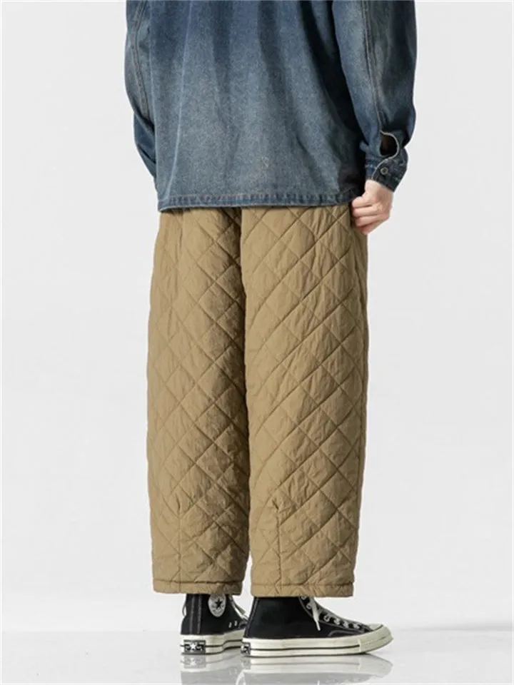 Men's Warm Cotton Pants for Winter