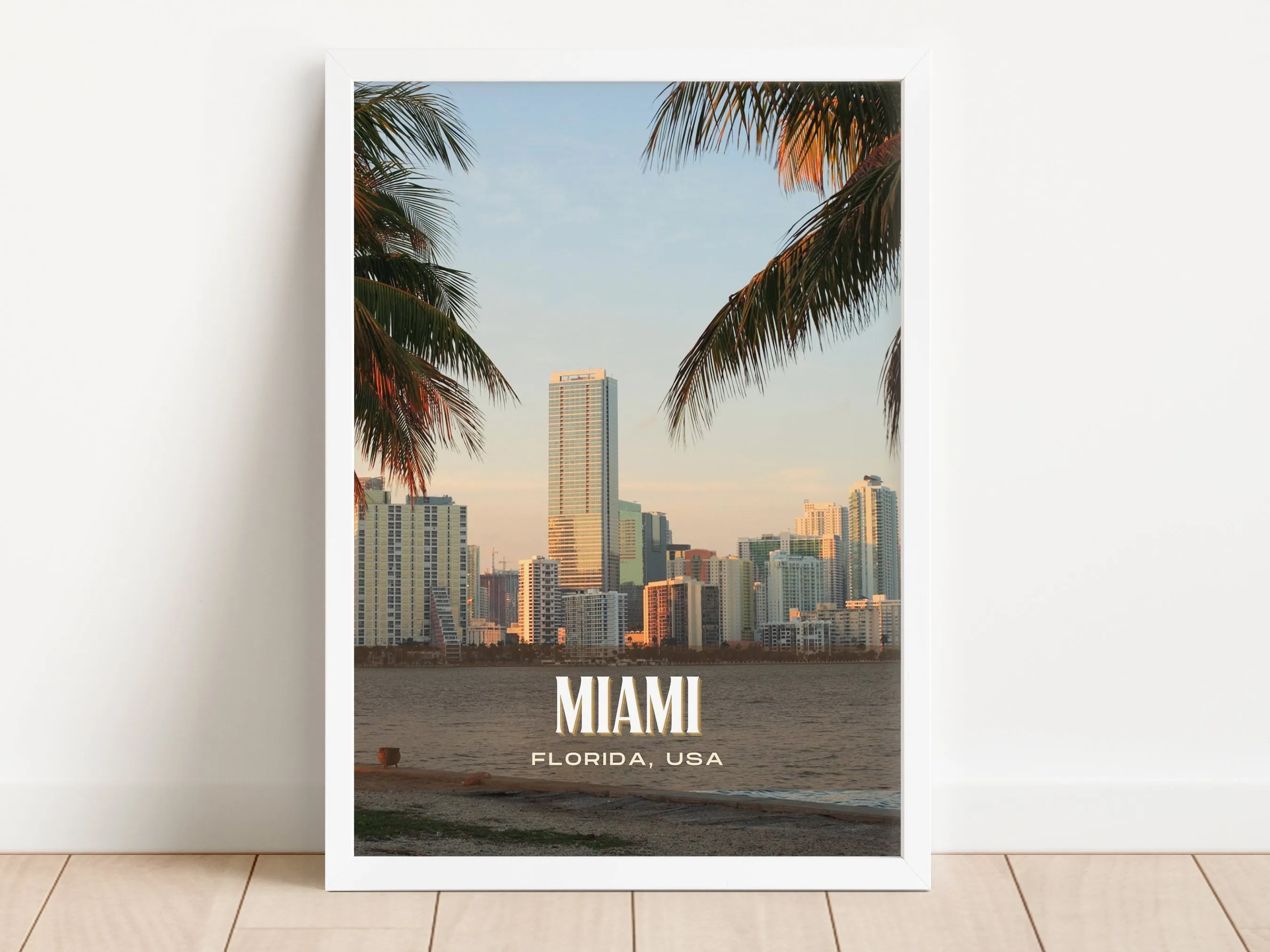 Miami Retro Wall Art, Florida, USA