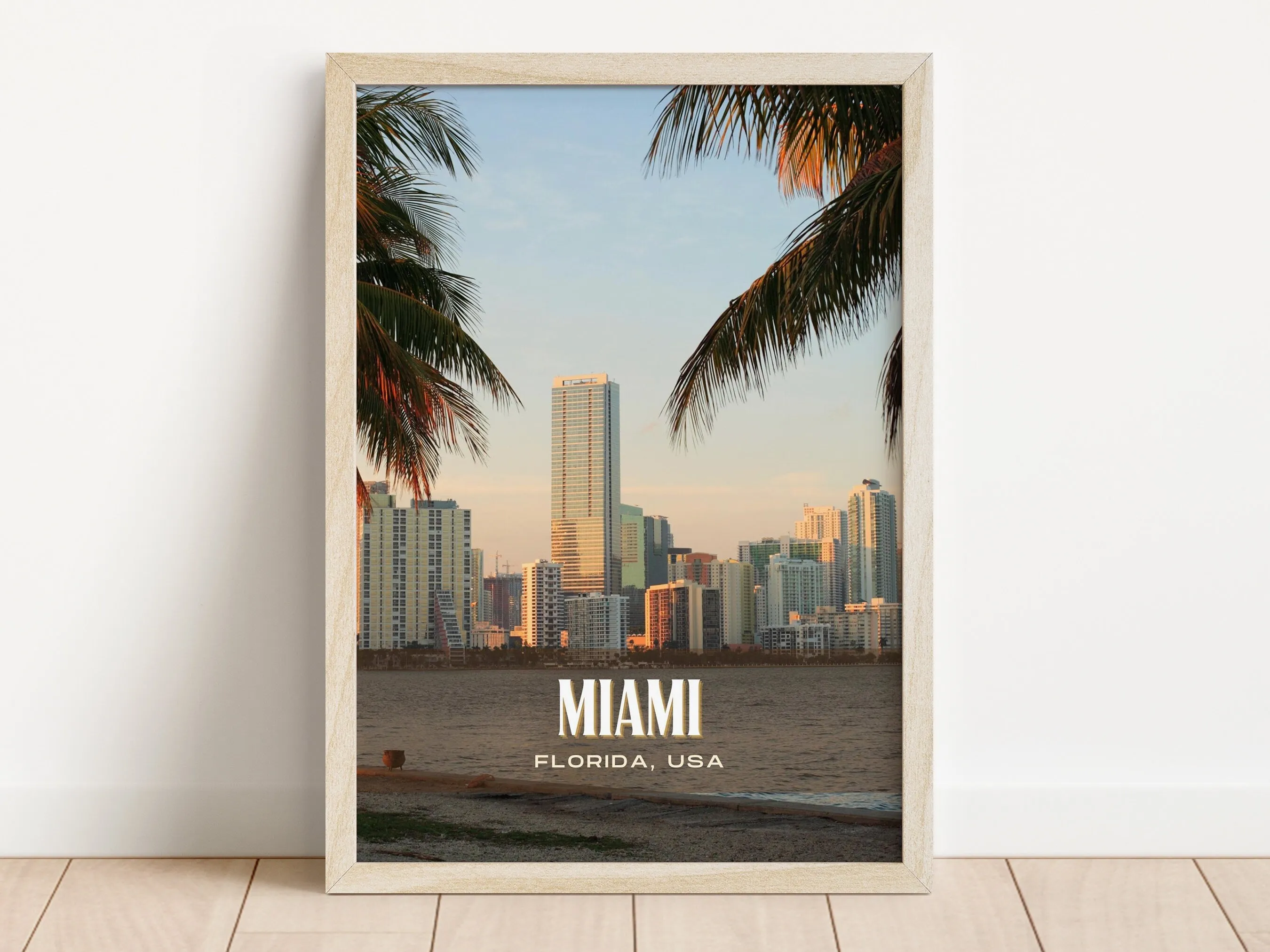 Miami Retro Wall Art, Florida, USA
