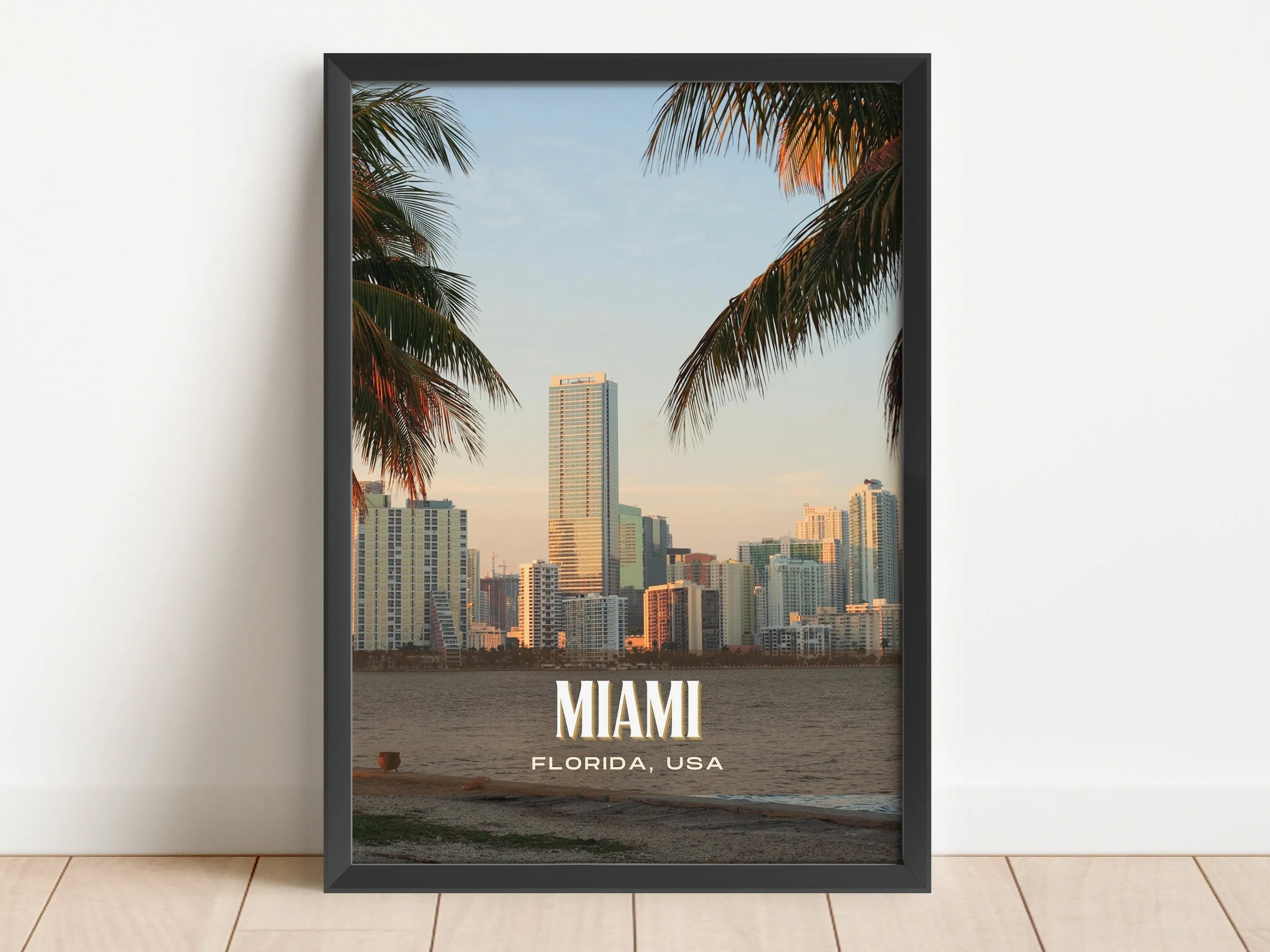 Miami Retro Wall Art, Florida, USA