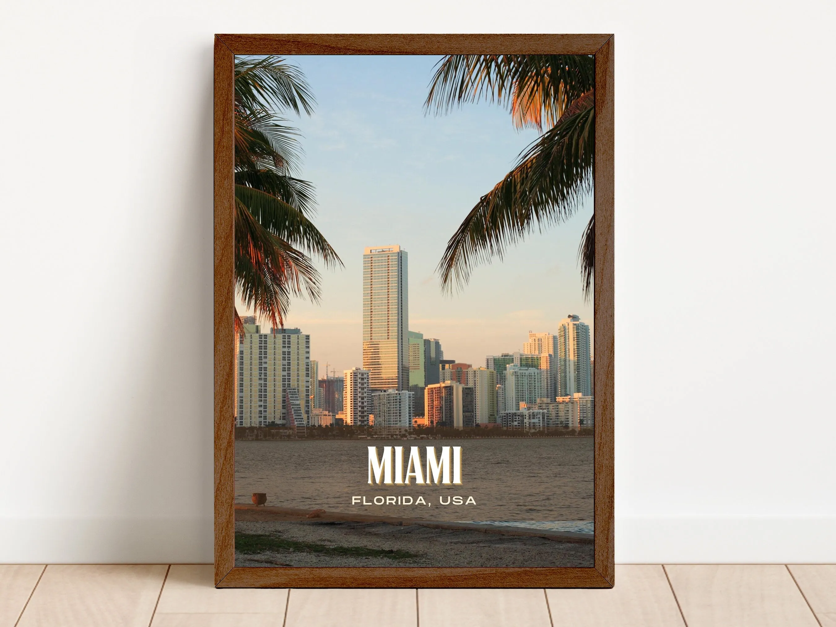 Miami Retro Wall Art, Florida, USA
