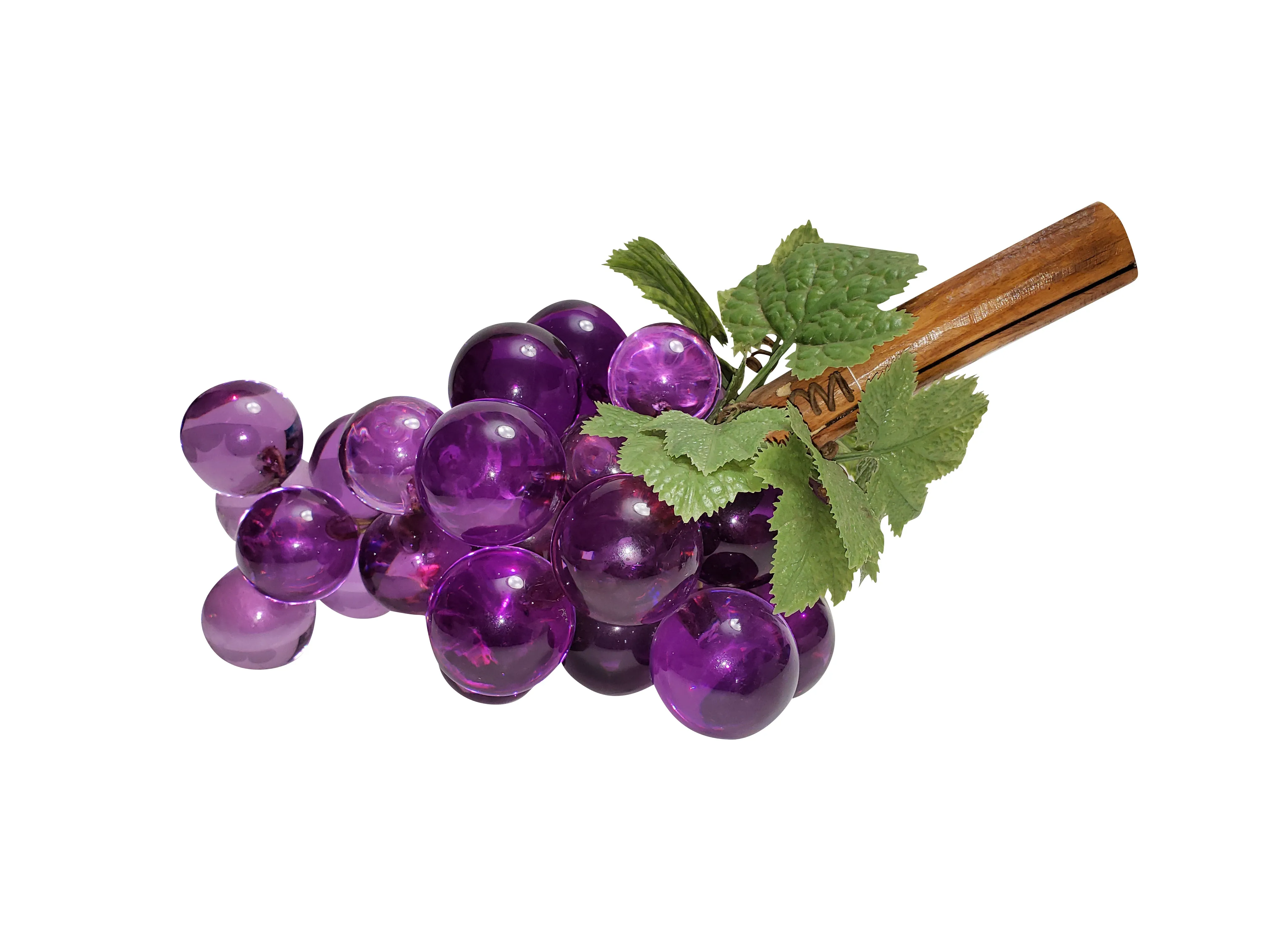 Mid Century Lucite Grapes Rare Color